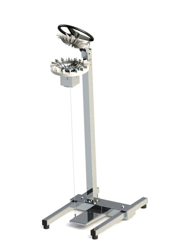 Машина з ножним приводом для ліплення хінкалі