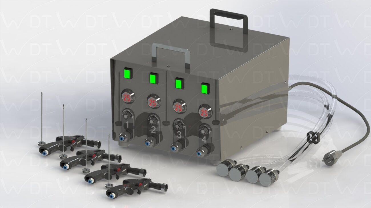 Ручний ін'єктор для м'яса на чотири пости